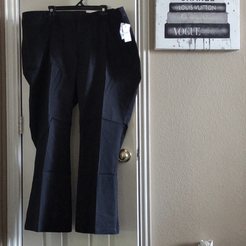 Lane Bryant Black Chino Boot cut pants plus